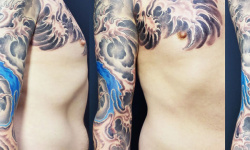 010 Asia Style Wellen Tattoostudio Hamburg Skinworxx